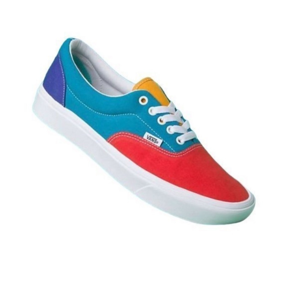 Vans Colorful Canvas Sneakers - Red, Blue, Purple, Yellow